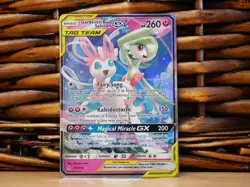 Pokemon GARDEVOIR & SYLVEON GX 130/214 | NM Near Mint | Unbroken Bonds | 2019 - Image 1