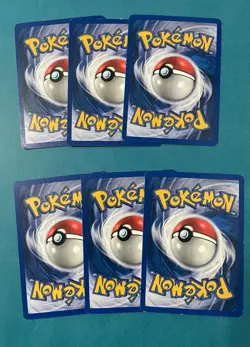 Pokemon TCG: Gym Heroes Set Lot with Brock's Graveler, Regular, LP (6 Cards) - Image 2