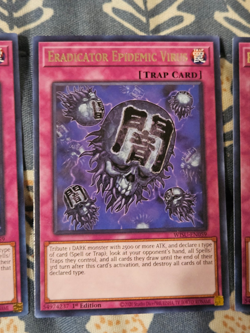 Eradicator Epidemic Virus 3x - 1st Edition Rare WISU-EN059 Yugioh - Image 3