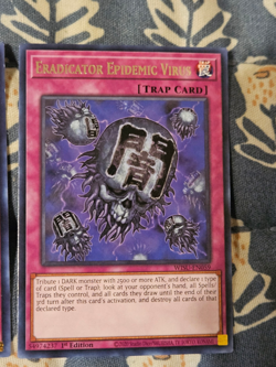 Eradicator Epidemic Virus 3x - 1st Edition Rare WISU-EN059 Yugioh - Image 4