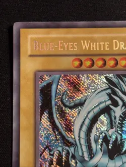 Blue Eyes White Dragon BPT-003 Reverse Foil Misprint Secret Rare YuGiOh Card MP - Image 2