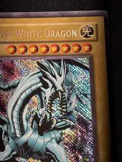 Blue Eyes White Dragon BPT-003 Reverse Foil Misprint Secret Rare YuGiOh Card MP - Image 3
