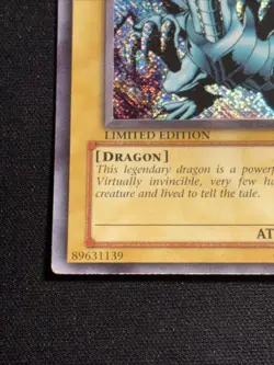 Blue Eyes White Dragon BPT-003 Reverse Foil Misprint Secret Rare YuGiOh Card MP - Image 5