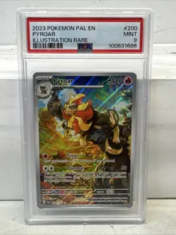 Pokemon TCG Pyroar 200/193 Paldea Evolved Illustration Rare Card - PSA 9 MINT - Image 1