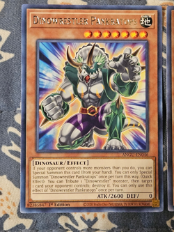 Dinowrestler Pankratops x3 - ANGU-EN046 - Rare 1st Edition Yugioh - Image 2