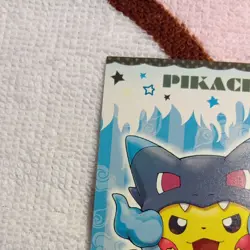 Pikachu Poncho Wearing Charizard X Pokemon Card Vintage Nintendo Bandai Japanese - Image 4