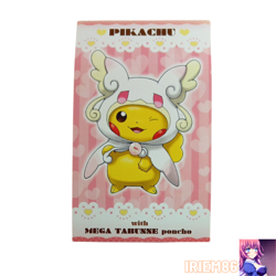 Pikachu Poncho Wearing Audino Pokemon Card Vintage Nintendo Bandai Japan 2015 - Image 1