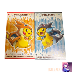 Set 2 Pikachu Poncho Wearing Charizard Pokemon Card Vintage Nintendo Japanese - Image 1