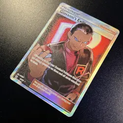 Giovanni's Exile Full Art 67/68 Hidden Fates Holo Pokemon Card Near Mint NM/M - Image 2