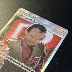 Giovanni's Exile Full Art 67/68 Hidden Fates Holo Pokemon Card Near Mint NM/M - Image 4