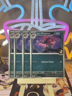 Pokemon Card Marnie’s Morgrem ×4 - 135/182 - Destined Rivals - Playset - Image 1