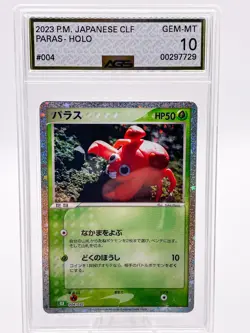 2023 Paras 004/034 Trading Card Game Classic Holo CLF (Japanese) GEM MINT 10 AGS - Image 1