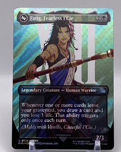 MTG: FInal Fantasy - Fang , Fearless I'Cie (Borderless) 526 -SURGE FOIL - Image 1