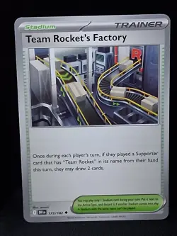Pokemon TCG : 173/182 Team Rocket's Factory : Uncommon Card : Destined Rivals - Image 1
