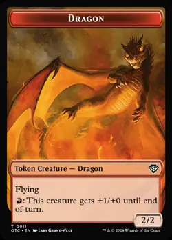 MTG Dragon Egg // Dragon Double-Sided Token [Outlaws of Thunder Junction Comman - Image 2
