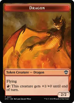 MTG Dragon Egg // Dragon Double-Sided Token [Outlaws of Thunder Junction Comman - Image 2