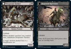 1x Desperate Farmer // Depraved Harvester - Foil MTG Innistrad: Crimson Vow NM M - Image 1