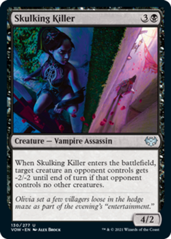 1x Skulking Killer - Foil MTG Innistrad: Crimson Vow NM Magic Foil - Image 1