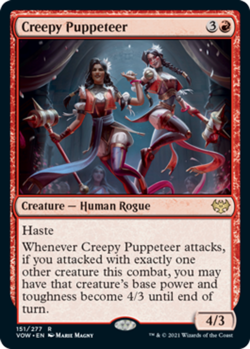 1x Creepy Puppeteer MTG Innistrad: Crimson Vow NM Magic Regular - Image 1