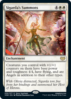 1x Sigarda's Summons - Foil MTG Innistrad: Crimson Vow NM Magic Foil - Image 1