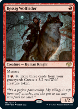 1x Kessig Wolfrider - Foil MTG Innistrad: Crimson Vow NM Magic Foil - Image 1