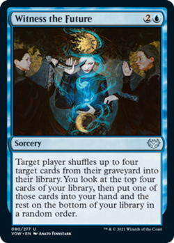 1x Witness the Future MTG Innistrad: Crimson Vow NM Magic Regular - Image 1