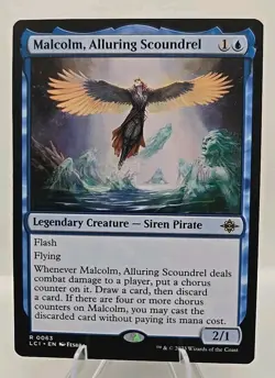 Malcolm, Alluring Scoundrel MTG The Lost Caverns of Ixalan Regular - Image 1