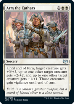 1x Arm the Cathars - Foil MTG Innistrad: Crimson Vow NM Magic Foil - Image 1