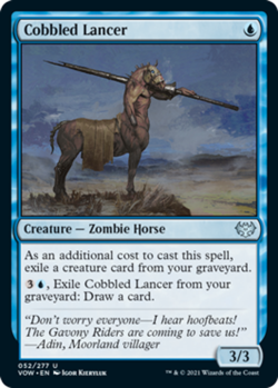 1x Cobbled Lancer - Foil MTG Innistrad: Crimson Vow NM Magic Foil - Image 1