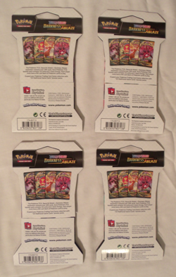 (4) POKEMON TCG Sword & Shield Darkness Ablaze Sleeved Booster Pack!!!! - Image 2