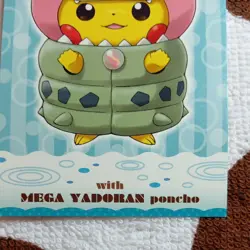 Pikachu Poncho Wearing Slowbro Pokemon Card Vintage Nintendo Bandai Japan 2015 - Image 5