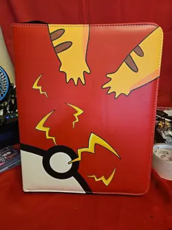 Pro Pokemon - Pikachu - 9 Pocket Pro Binder Holds up to 360 cards FREE SHIPPING - Image 1