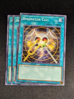 Yugioh - 3x Resonator Call Common SDCk-EN028 1st Edition Common NM - Image 1