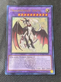 YuGiOh! - Dragonmaid Sheou BLMM-EN064 Ultra Rare 1st Edition Near Mint - Image 1