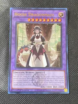 YuGiOh! - House Dragonmaid BLMM-EN063 Ultra Rare 1st Edition Near Mint - Image 1