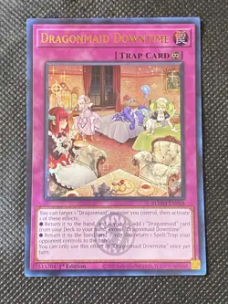 YuGiOh! - Dragonmaid Downtime BLMM-EN068 Ultra Rare 1st Edition Near Mint - Image 1