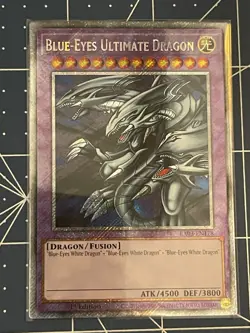 Yugioh Blue-Eyes Ultimate Dragon (Platinum Secret Rare) RA03-EN178 1st Edition - Image 1