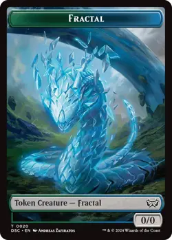 4x Scarecrow/Fractal Token, Duskmourn Tokens, MTG, 4 pack, Magic - Image 2