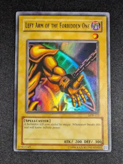 Yugioh Left Arm Of The Forbidden One LOB-123 Unlimited Ultra Rare NM - Image 1
