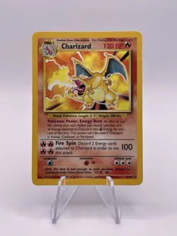 1999 Pokemon TCG Charizard Base Set Holo Unlimited Card 4/102 - Image 1