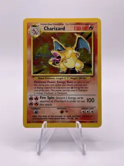 1999 Pokemon TCG Charizard Base Set Holo Unlimited Card 4/102 - Image 2