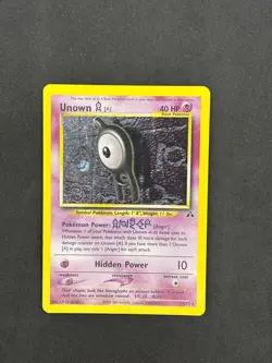 Pokemon Card Unown A 14/75 Neo Discovery Set Rare Holo ⭐ MP ⭐ - Image 1