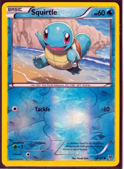 2012 SQUIRTLE 24/135 PLASMA STORM Pokemon Card - REVERSE HOLO NM/M - Image 3