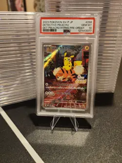 PSA 10 Detective Pikachu 098/SV-P Promo Pokemon Card Japanese 2023 - Image 1