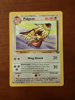 Pidgeot 24/64 Carte Pokemon Card Rare No Holo TCG Jungle English 1999 - Image 1