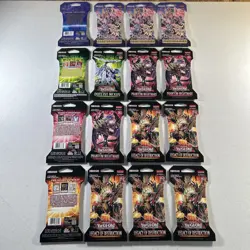 Yugioh 9-card pack Legacy of Destruction Lot Of 16x Sleeved Random Series New - Image 2