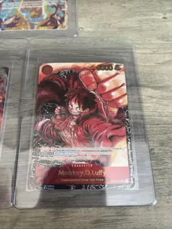 One Piece TCG Monkey D. Luffy D. Monkey 3 Card Lot OP09-119, OP02-062, ST01-012 - Image 3