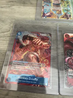 One Piece TCG Monkey D. Luffy D. Monkey 3 Card Lot OP09-119, OP02-062, ST01-012 - Image 4