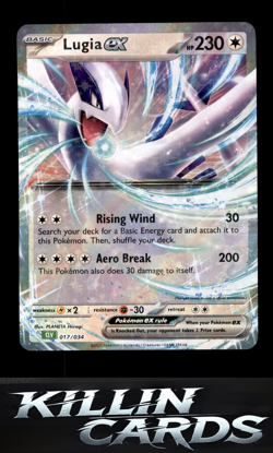 Lugia ex 017/034 Pokemon Classic Collection Trading Card Game Classic Card NM - Image 1