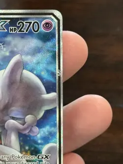 Mewtwo and Mew GX Tag Team Full Art Textured Promo Card SM191 - Image 3